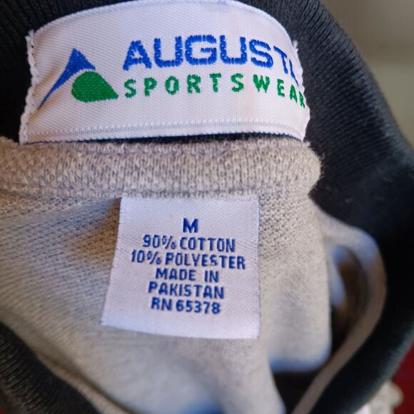 Men's Polo Shirt Medium Vtg Y2K Haxtun Colorado Volunteer Fire Dept Heather Knit - Picture 5 of 5